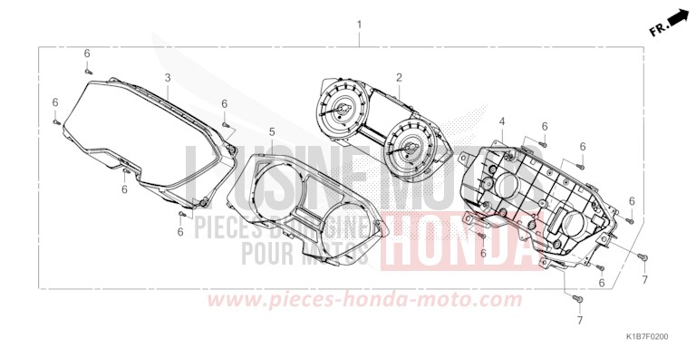 KOMBIINSTRUMENT von Forza 350 MAT CYNOS GRAY METALLIC (NH312) von 2021